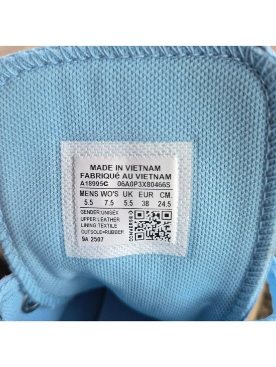 ⭐Converse Chuck Taylor X Shai Hi Size 5.5 Men\'s shoes Sneaker Light Blue A18995C main image 9